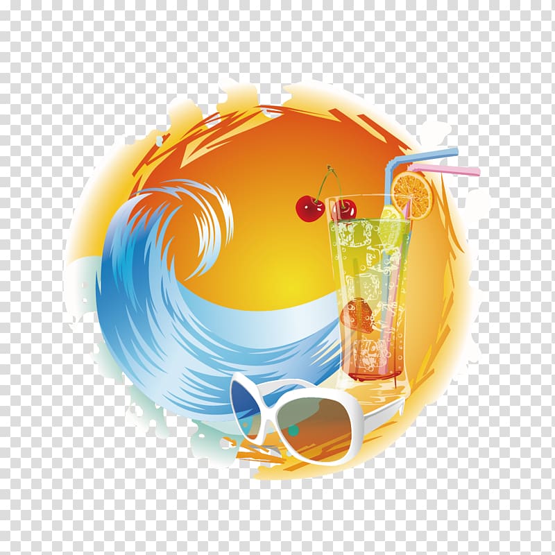 Graphic design Tropics Visual design elements and principles, Waves and juice transparent background PNG clipart