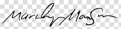 Marilyn Manson signature, Marilyn Manson Signature transparent background PNG clipart