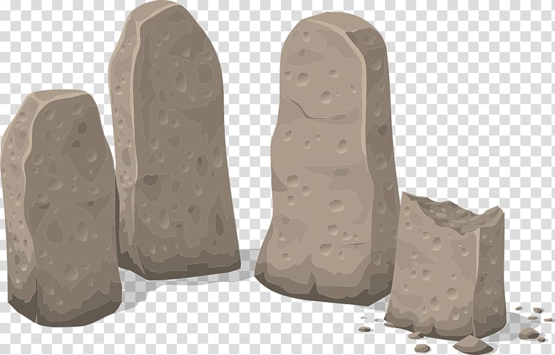 Stele, stones and rocks transparent background PNG clipart