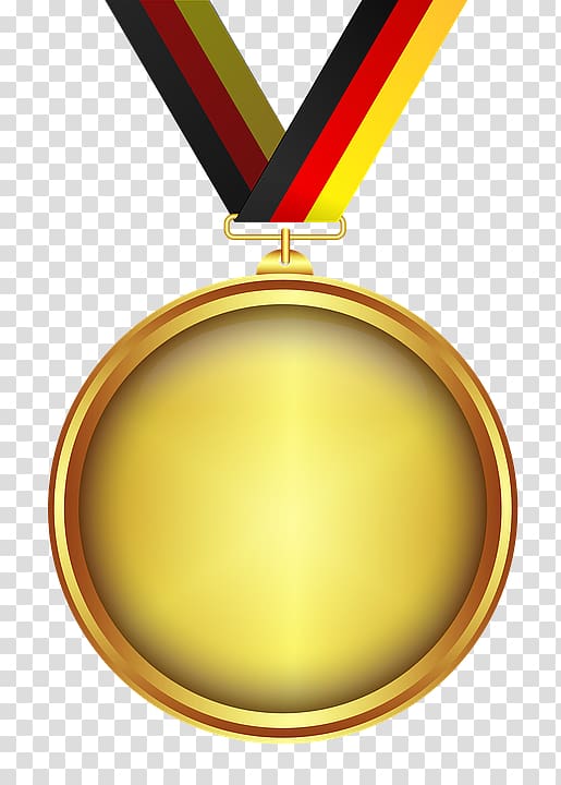 Gold medal transparent background PNG clipart