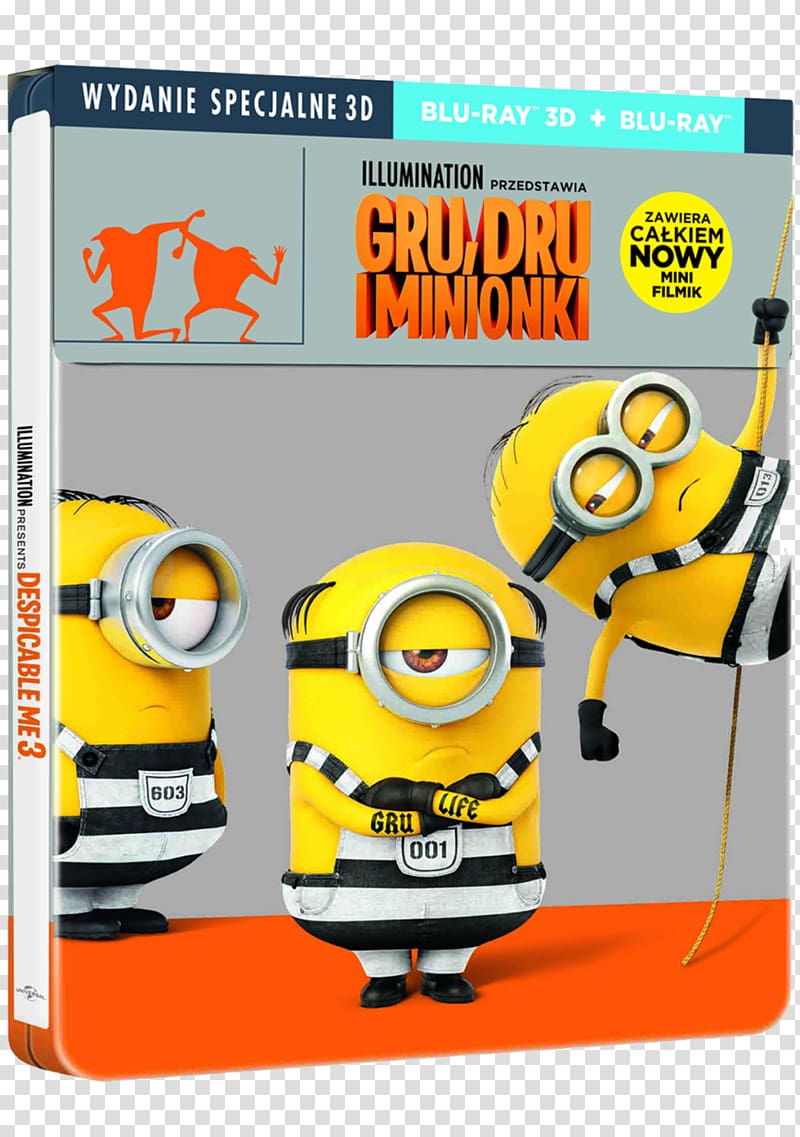 Blu-ray disc Felonious Gru Dru Ultra HD Blu-ray 3D film, dru and gru transparent background PNG clipart