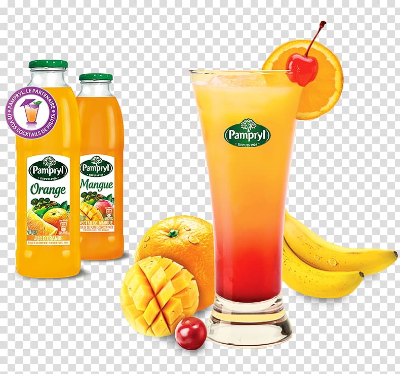 Orange drink Harvey Wallbanger Fuzzy navel Orange juice Orange soft drink, cocktail transparent background PNG clipart