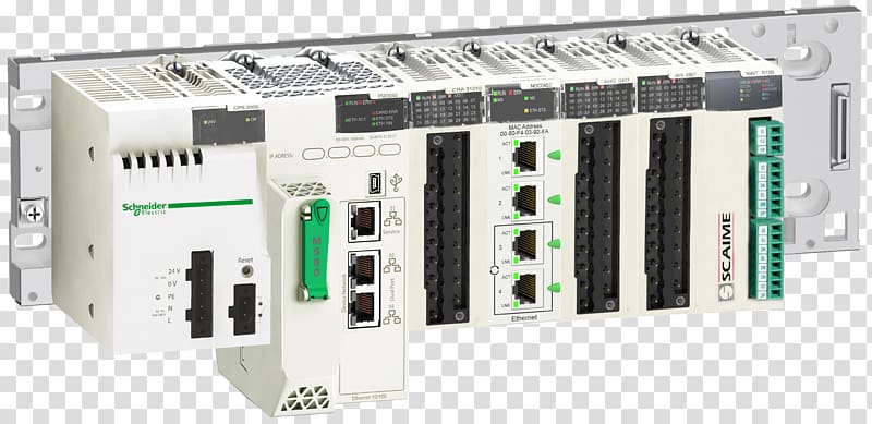 Programmable Logic Controllers Schneider Electric Modicon Automation SCADA, others transparent background PNG clipart