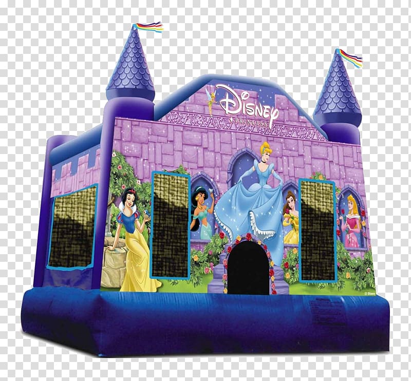 Elsa Anna Inflatable Bouncers Disney Princess Renting, castle princess transparent background PNG clipart
