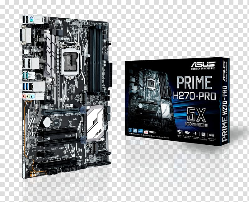 Intel ASUS PRIME Z270M-PLUS Motherboard LGA 1151 ATX, intel transparent background PNG clipart