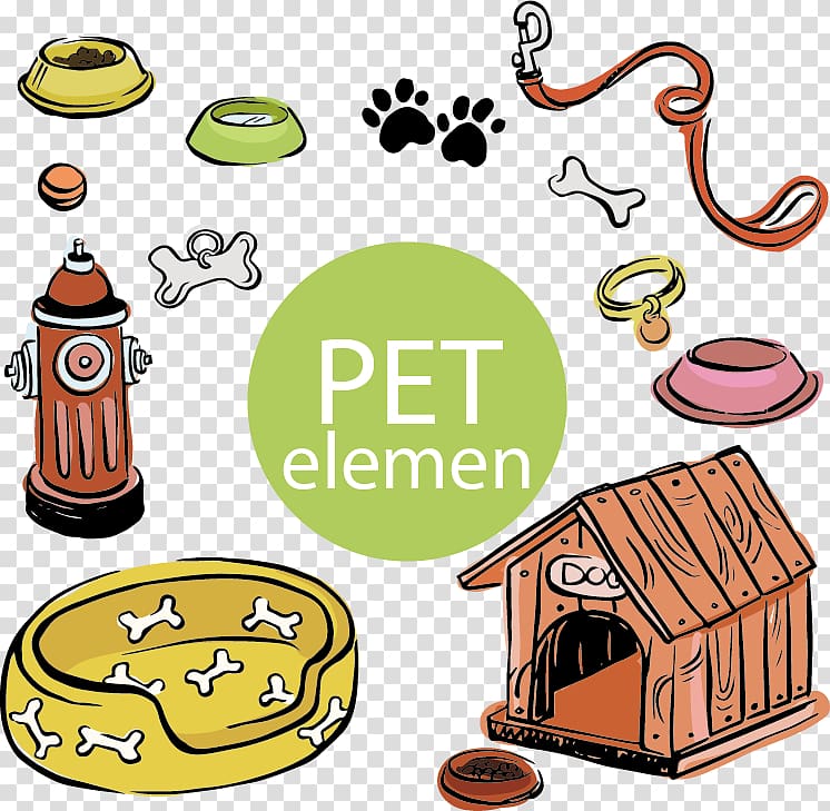 Dog Pet, Cute dog supplies material transparent background PNG clipart