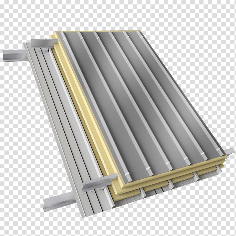 Steel Purlin Roof Structural insulated panel Material, Doubleskin Facade transparent background PNG clipart