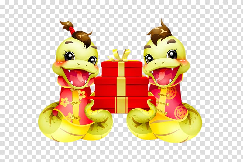 Snake , Two Dragons gifts transparent background PNG clipart