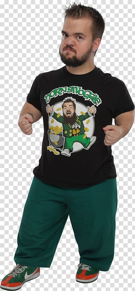 Hornswoggle T-shirt WWE SmackDown Professional wrestling, wwe hornswoggle transparent background PNG clipart