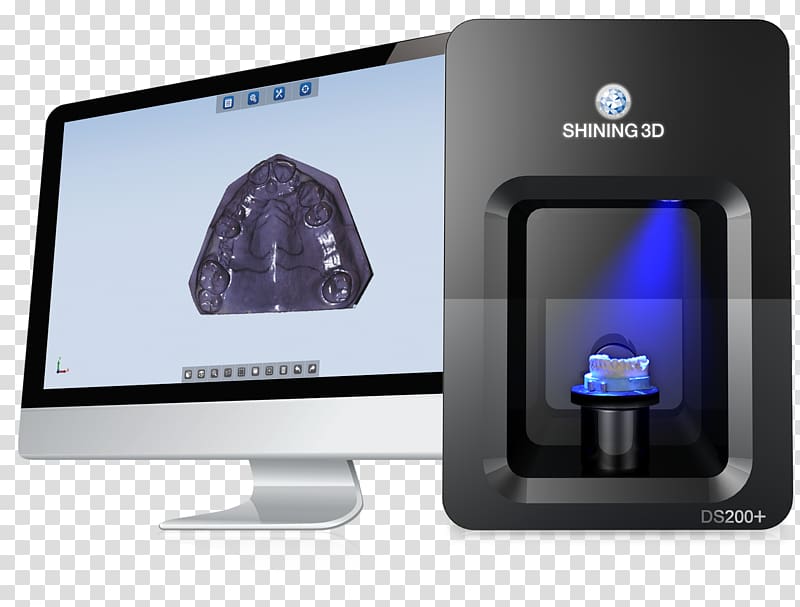 3D scanner 3D printing scanner CAD/CAM dentistry, liquid texture transparent background PNG clipart