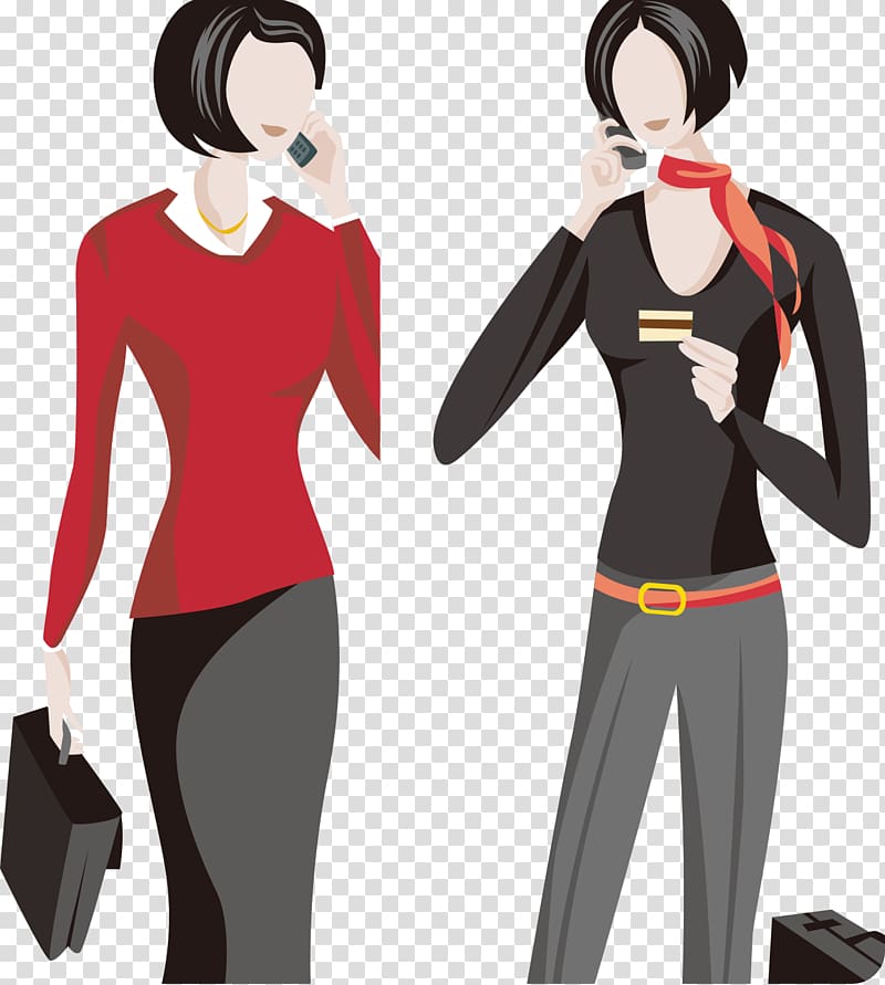 White-collar worker, White collar women call transparent background PNG clipart