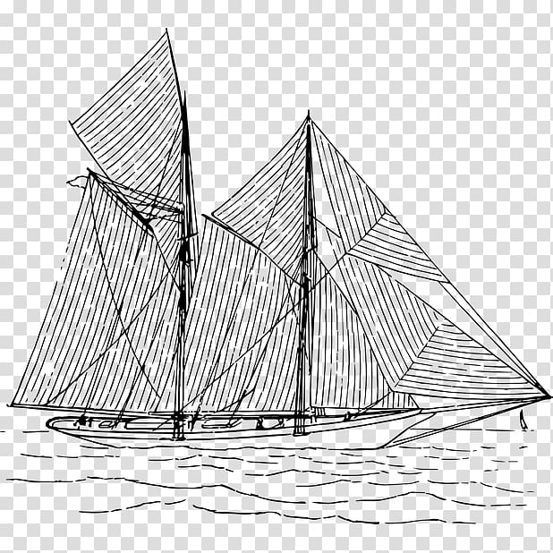 Sailing ship Brigantine Lugger, sail transparent background PNG clipart