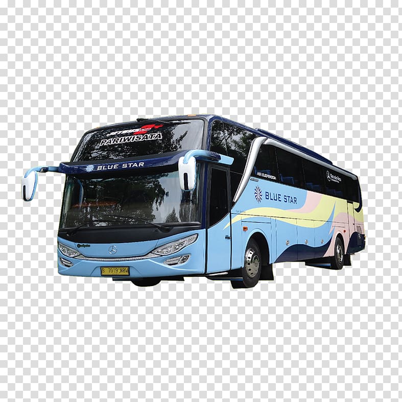 Tour bus service Tangerang Tourism Bus Mustika Holiday Tourist trolley, bus transparent background PNG clipart
