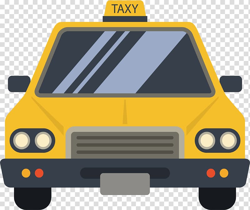 Taxi Car Euclidean , Yellow taxi transparent background PNG clipart