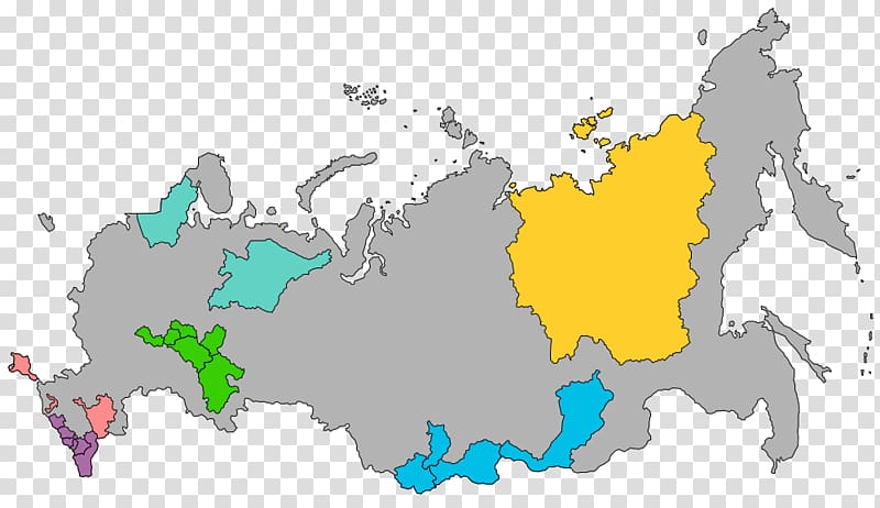 Federal subjects of Russia North Caucasian Federal District Blank map Closed city, map transparent background PNG clipart
