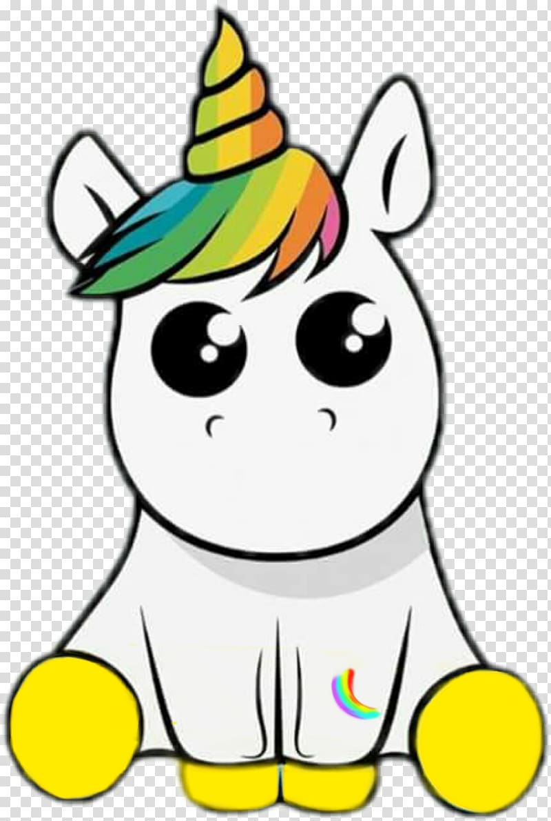 sitting white unicorn art illustration, Unicorn Sticker Kavaii , unicorn transparent background PNG clipart