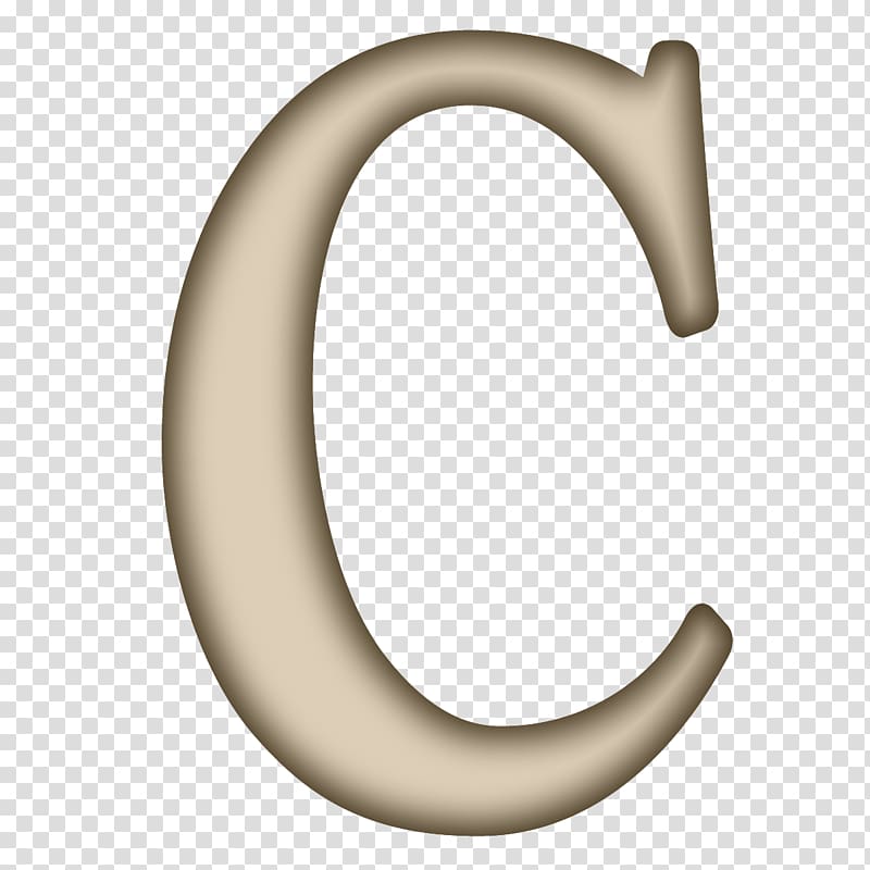 Material Body Jewellery Font, letter C transparent background PNG clipart