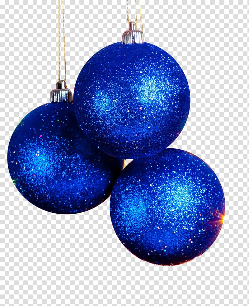 Christmas ornament Christmas decoration , Blue Christmas snowball transparent background PNG clipart