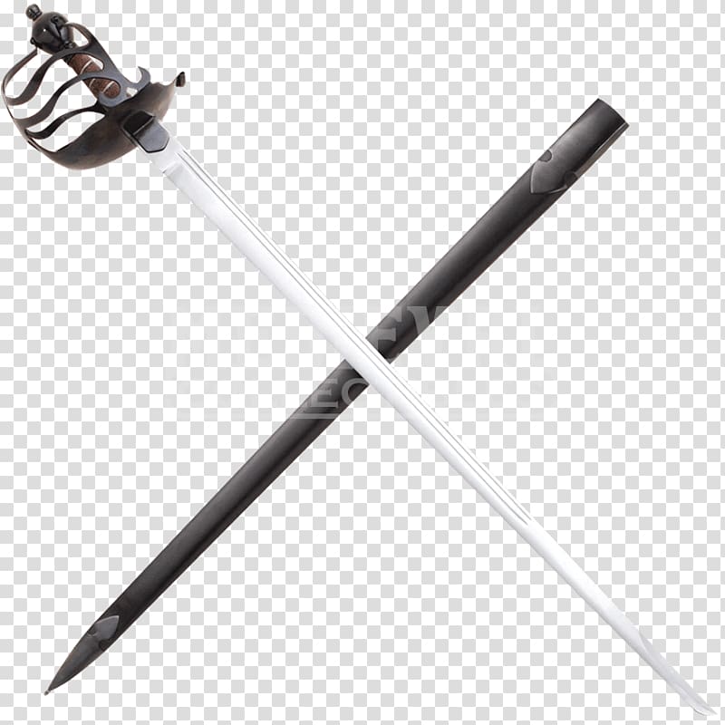 Basket-hilted sword Claymore Mandoble, Sword transparent background PNG clipart