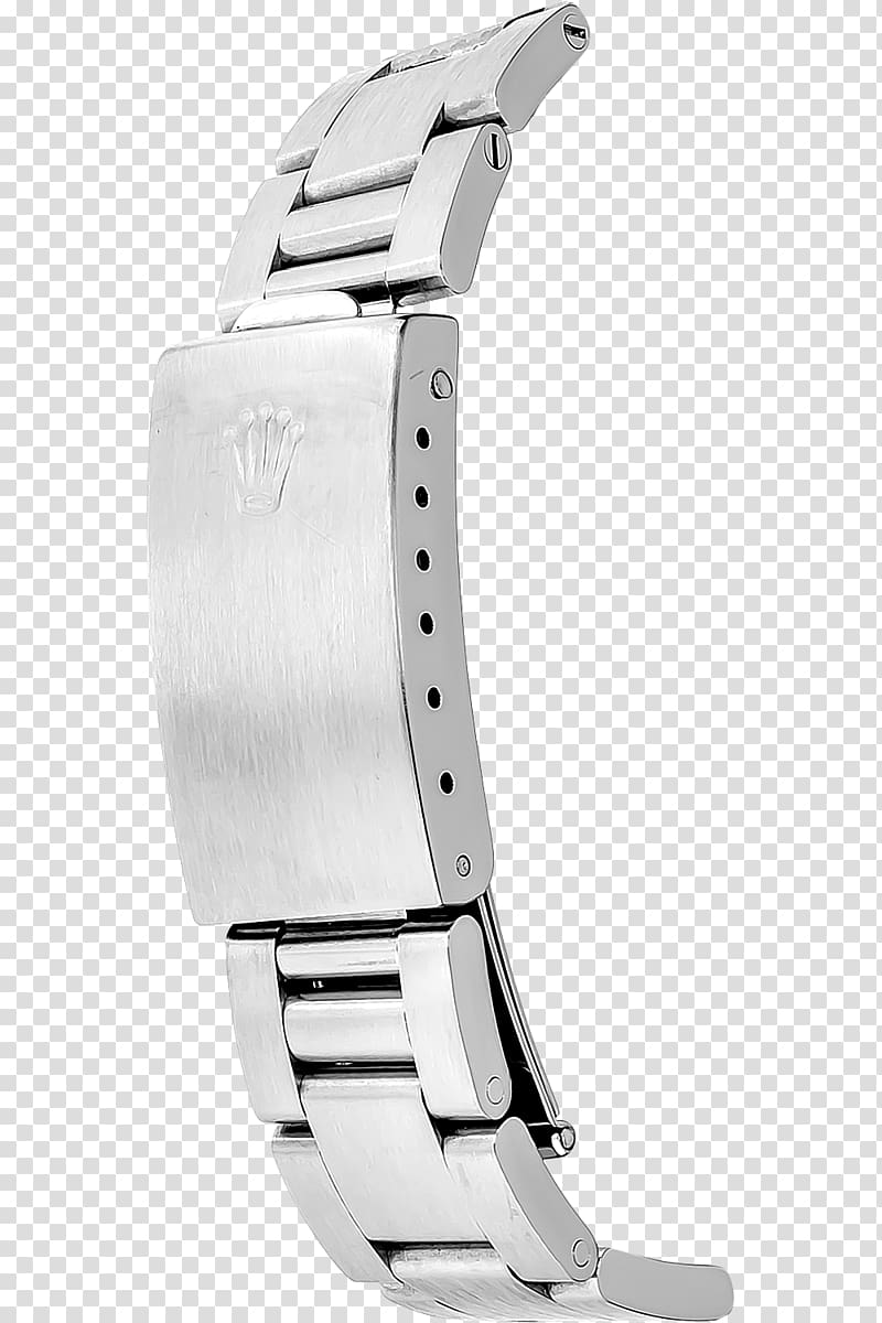 Silver Watch strap Rolex Oyster, silver transparent background PNG clipart