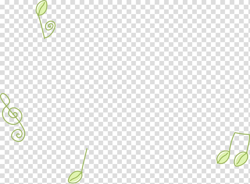 Logo Brand Leaf Font, Green notes float transparent background PNG clipart