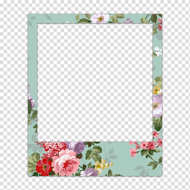 Floral design Video Instagram Art, polaroid wall students transparent background PNG clipart