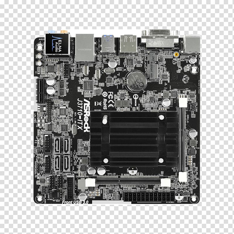 Mini-ITX Motherboard ASRock N3700-ITX PCI Express, Miniitx transparent background PNG clipart