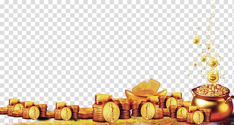 Gold coin, coin transparent background PNG clipart