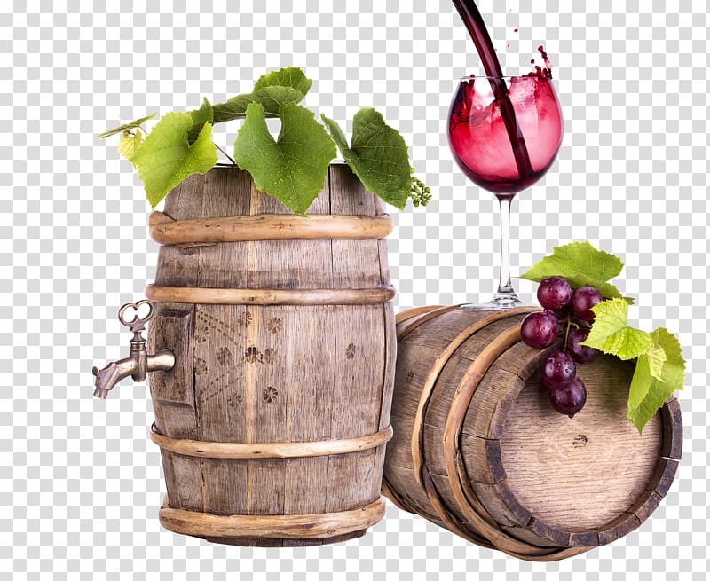 red wooden barrels transparent background PNG clipart