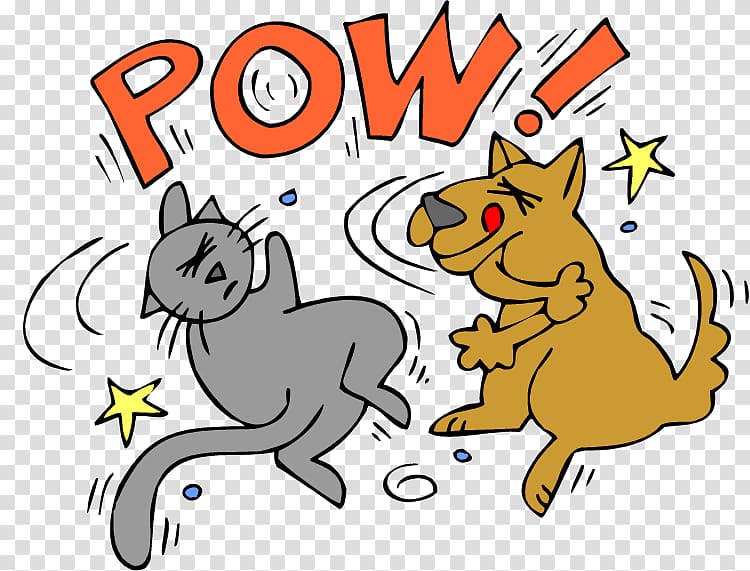 Dog–cat relationship Dog–cat relationship Dog fighting, Cat transparent background PNG clipart