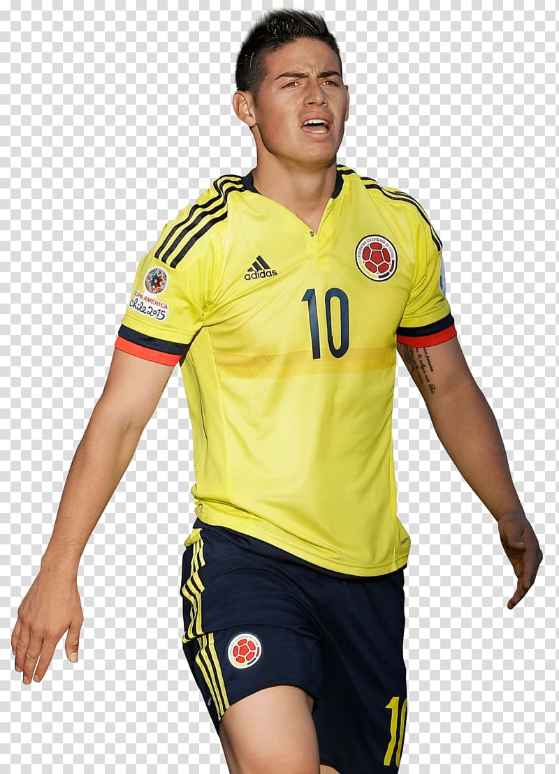 James Rodríguez Colombia national football team Jersey Soccer player, exhausted transparent background PNG clipart