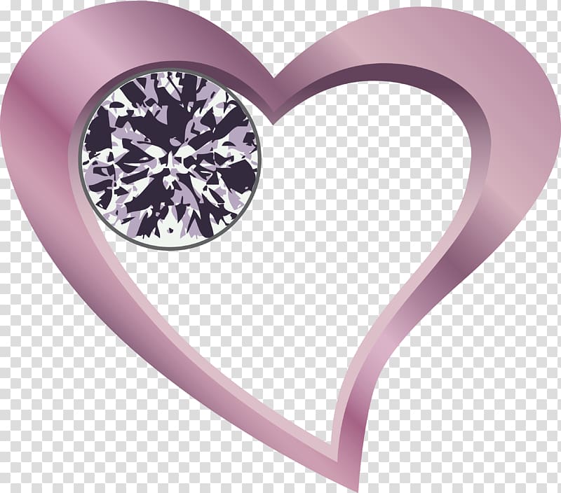 Heart , Purple fresh love diamond decoration pattern transparent background PNG clipart