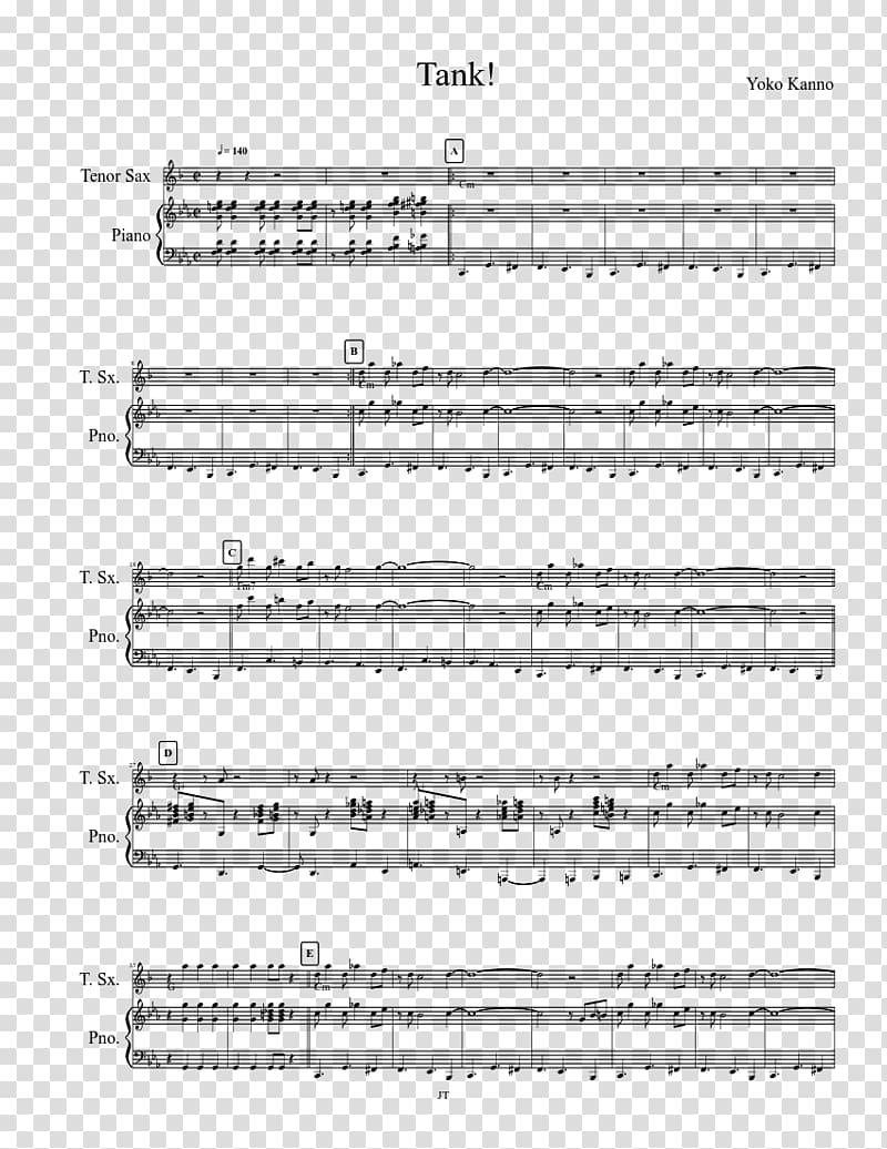 Sheet Music COWBOY BEBOP Lead sheet, sheet music transparent background PNG clipart