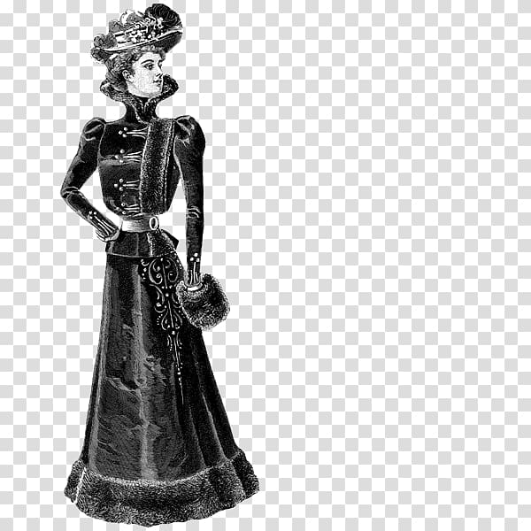 Old-Fashioned Silhouettes Victorian era Costume design Dover Books Victorian fashion, book transparent background PNG clipart