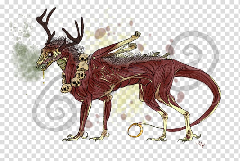 Drawing Reindeer Dragon Ritual Necromancy, Reindeer transparent background PNG clipart