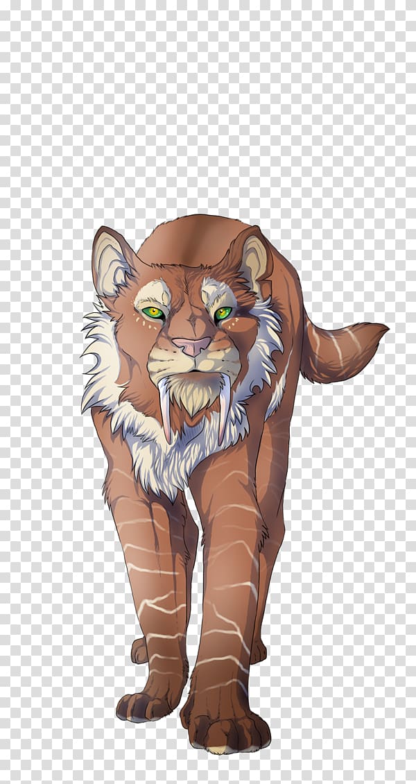 Sabertoothed Tiger Sabretooth Cat Drawing  Watercolor  Realistic Sketch  Transparent PNG