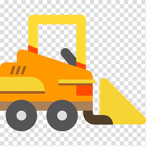 Excavator Architectural engineering Bulldozer Icon, Hand-painted bulldozers transparent background PNG clipart