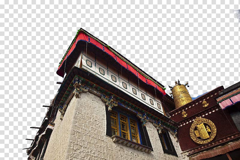 Jokhang Hindu temple architecture Buddhist temple, The Jokhang Temple in Tibet transparent background PNG clipart