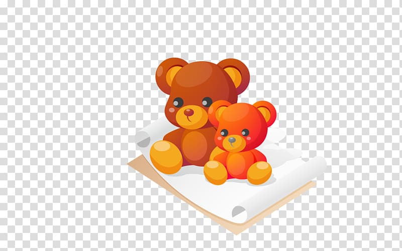 Brown bear Toy, Color Bear Toys transparent background PNG clipart