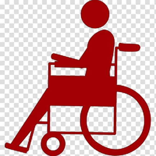Wheelchair Logo The Noun Project, Red villain wheelchair logo transparent background PNG clipart