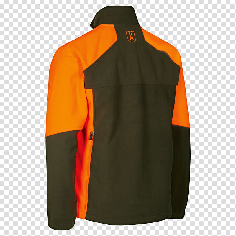 Jacket Polar fleece Hunting Sleeve Clothing, Boar Hunting transparent background PNG clipart