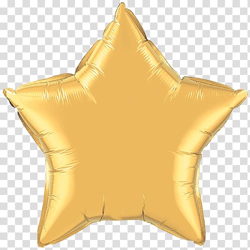 Mylar balloon Gold Star Color, gold foil paper transparent background PNG clipart
