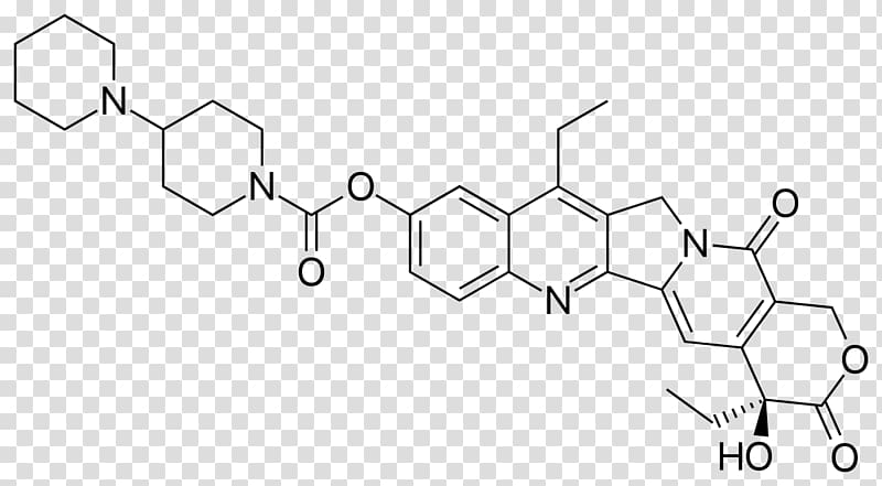 Irinotecan Hydrochloride Type I topoisomerase Camptothecin Topoisomerase inhibitor, number 3d transparent background PNG clipart