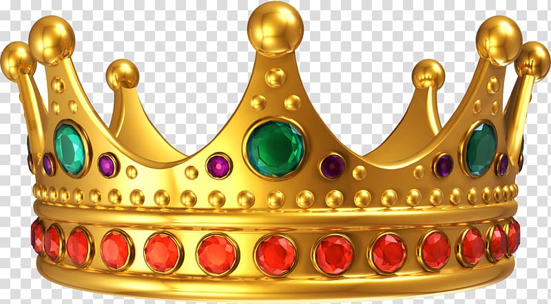 green gold crown background