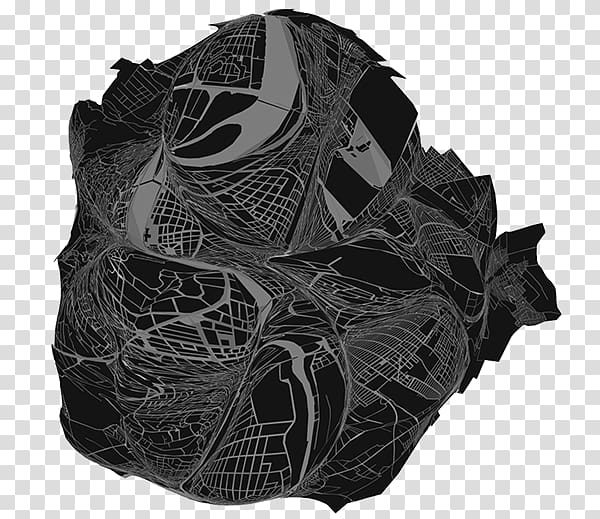 City map Black and White Distortion Generative model, map transparent background PNG clipart