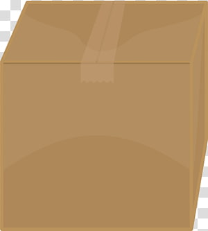 Paper Rectangle Brown, Cardboard box transparent background PNG clipart thumbnail