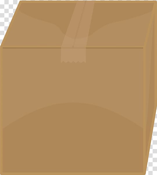 Paper Rectangle Brown, Cardboard box transparent background PNG clipart