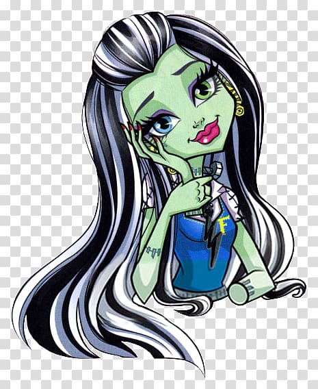Frankie Stein Monster High Doll Clawdeen Wolf Barbie, doll transparent background PNG clipart