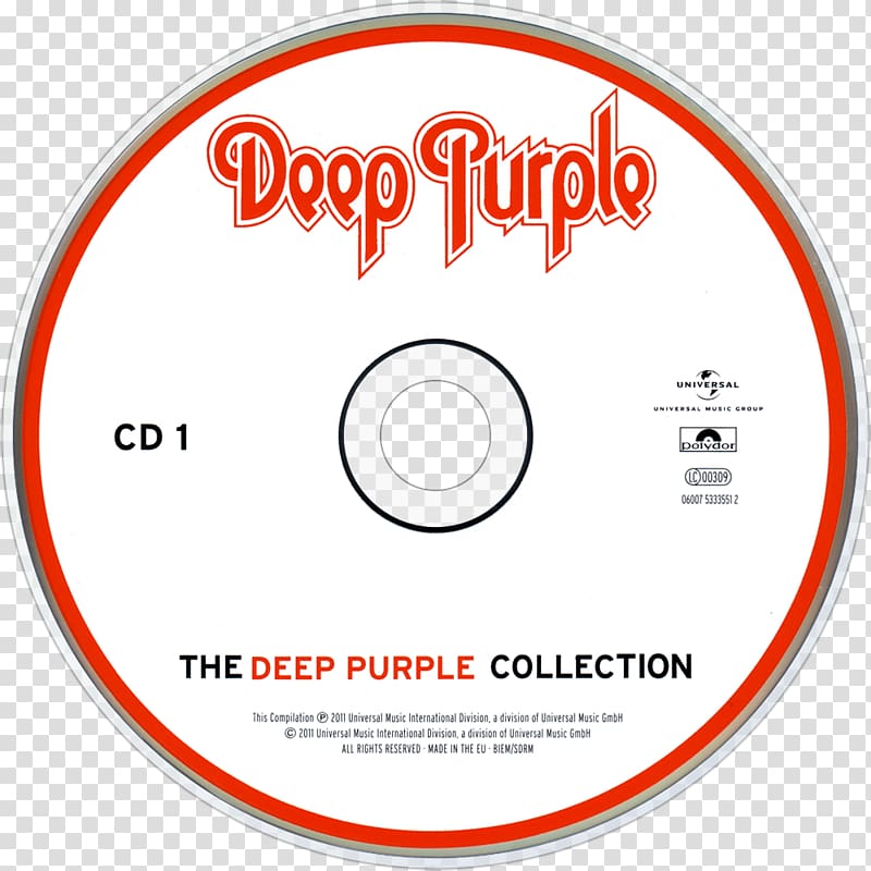 Compact disc Made in Europe Deep Purple Brand Disk storage, Deep Purple transparent background PNG clipart