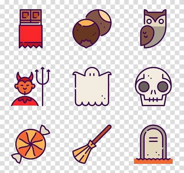 Emoticon Line , halloween elements transparent background PNG clipart